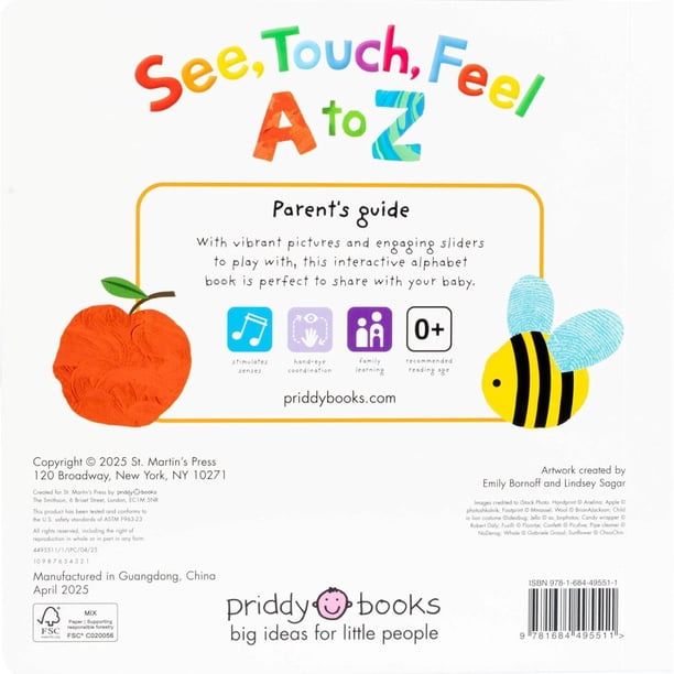 See Touch Feel: A to Z, Board Book - Samsclub.com