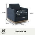 thumbnail image 3 of Member's Mark Modern Classic Fabric Swivel Chair, Assorted Colors, 3 of 9