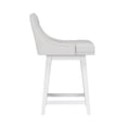 thumbnail image 13 of HH2 Home Upholstered Tapered Back Wood Adjustable Height Swivel Bar Stool, 13 of 18