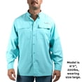 thumbnail image 6 of Habit Men's Long Sleeve 50+ UPF Fishing Shirt, 6 of 8