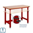 thumbnail image 4 of Seville Classics UltraHD Height Adjustable Workbench, 48" W x 24" D x 28.5"-42" H, 4 of 13