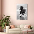 thumbnail image 3 of Graceful Horse Black and White Canvas Print by Oliver Gal Prints, 3 of 5
