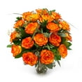 thumbnail image 1 of Member's Mark Roses and Greenery Vase Arrangement, choose color and stem count, 1 of 4