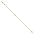 thumbnail image 2 of Sideway Cross Bead Bracelet in 14K Yellow Gold, 2 of 7