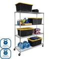thumbnail image 5 of Seville Classics MEGA RACK 4-Tier NSF Steel Wire Shelving, 60" x 24" x 76" H, 5 of 17