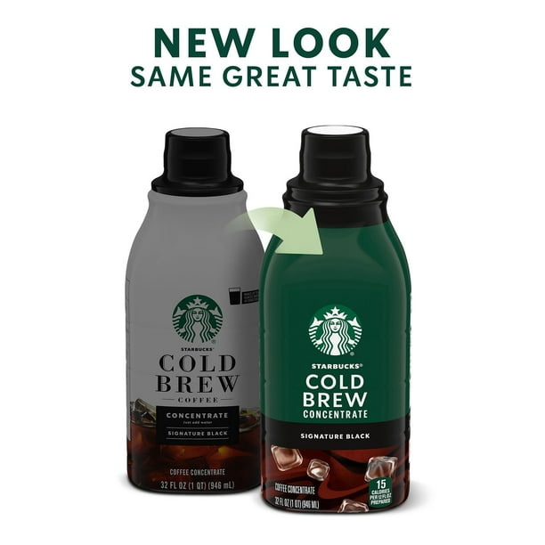 Starbucks Cold Brew Coffee Concentrates, Signature Black, 64 oz