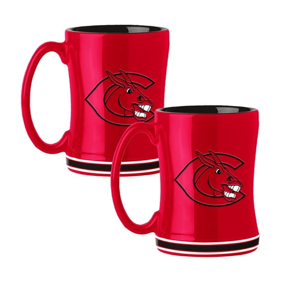 Logo Brands Central Missouri Mules 14oz Relief Mug Set