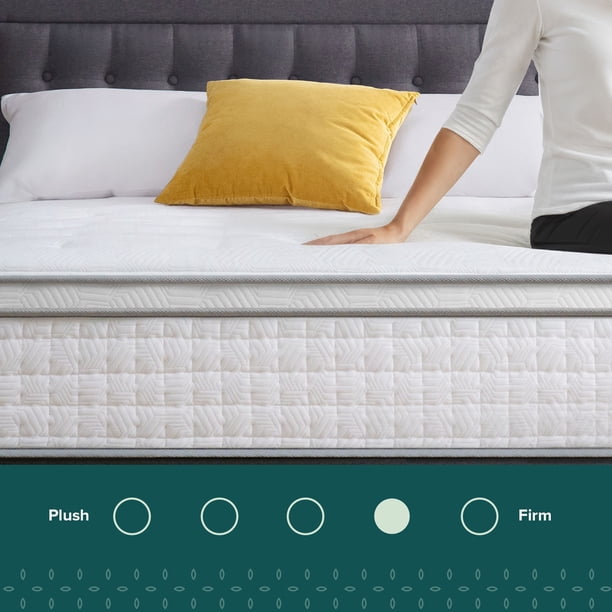 マットレス USA ZINUS Night Therapy 12” Medium Firm Euro Top Hybrid Mattress