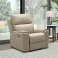 thumbnail image 4 of Everett 3-Piece Top-Grain Leather Manual Reclining Set, Assorted Colors, 4 of 17