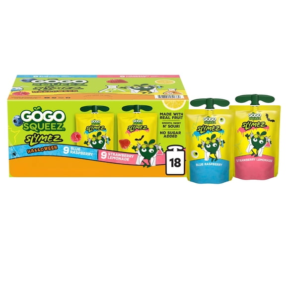GoGo SqueeZ SlymeZ, Halloween Variety Pack, 3.5 oz., 18 pk.