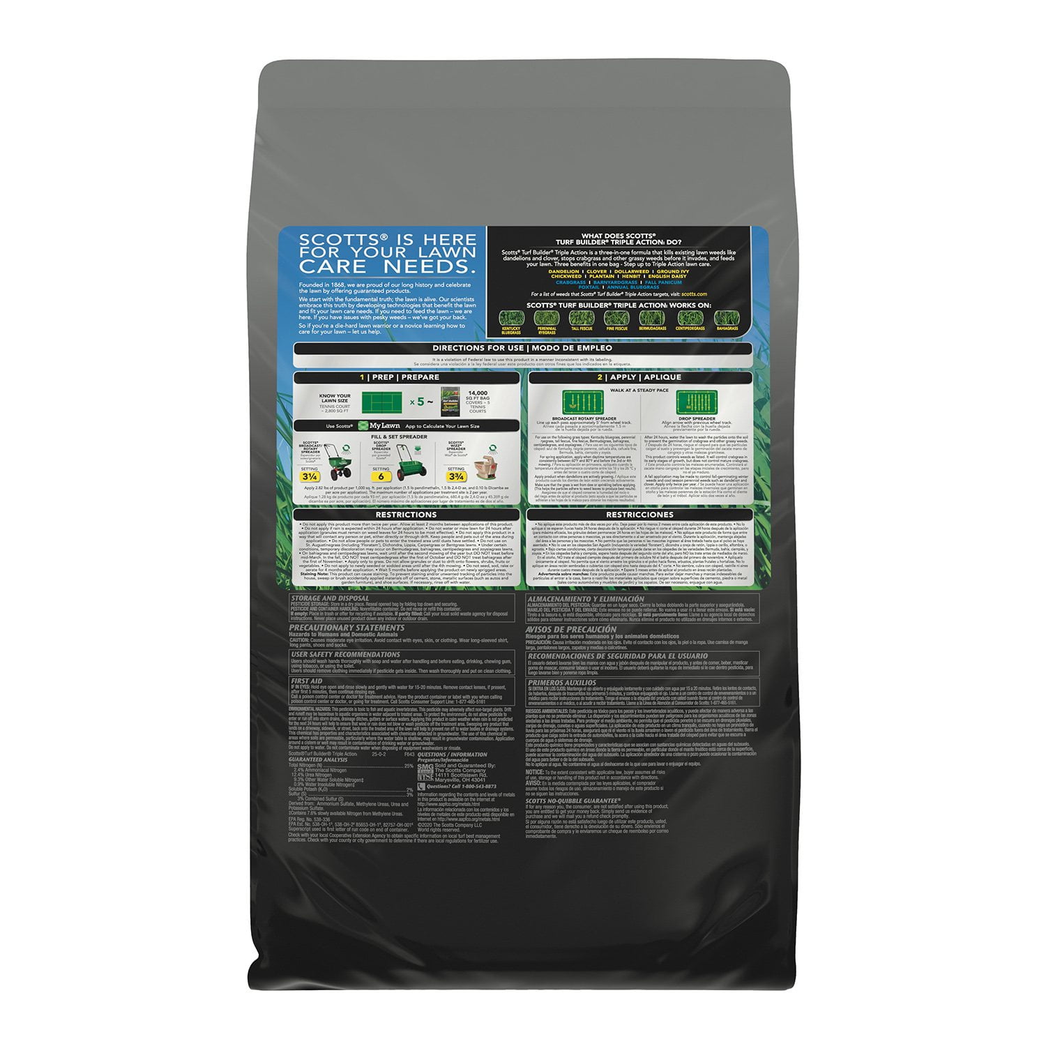 Scott's Turf Builder Triple Action1, 40 lbs. - Samsclub.com