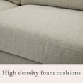thumbnail image 3 of Member's Mark Sophia Modern Sofa With Light Honey Base, Tan, 3 of 15