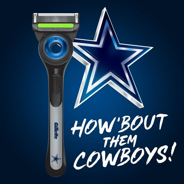 Gillette Labs NFL Dallas Cowboys Men's Razor, Handle + 8