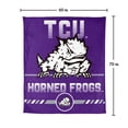 thumbnail image 7 of Logo Brands TCU Horned Frogs 60"x70" Super Plush Blanket, 7 of 7
