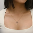 thumbnail image 5 of 0.35 CT. T.W. Round Cut Cross Diamond Pendant Necklace in 14K Gold, 5 of 6