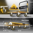 thumbnail image 4 of Simpli-Magic Foldable Platform Push Cart Hand Truck Dolly, 330 lb Capacity, Steel Flatbed with Swivel Wheels, 4 of 5