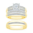 thumbnail image 5 of 0.65 CT. T.W. Round Cut Halo Diamond Ring & Band Set in 14K Gold, 5 of 8