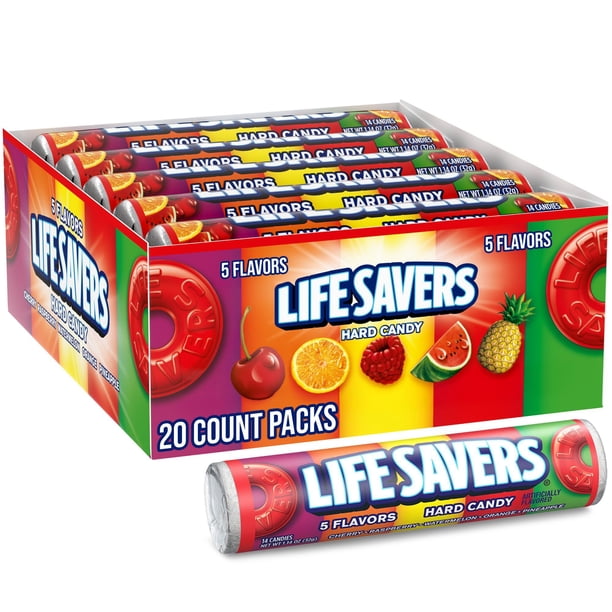 LIFE SAVERS Five Flavor キャンディヒンジボックス Life Savers 5 Flavors Hard Candy, 1.14 oz., 20 pk. - Samsclub.com