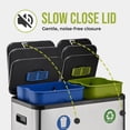 thumbnail image 5 of Simpli-Magic 18.5 Gallon (40L x 30L) Dual Compartment Step Trash Can – Kitchen Garbage Can with Waste & Recycling Bins – Slow-Close Lid, Odor Control, Hands-Free, 5 of 5