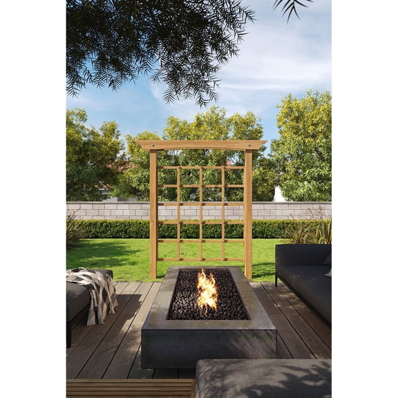 Vita Cedar 81" x 60.5" Heartwood Trellis