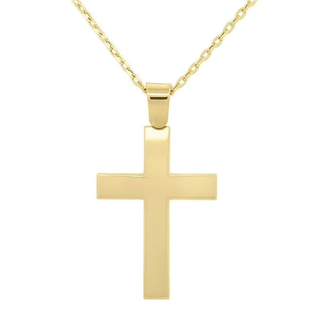 Cross Pendant Necklace in 14K Gold
