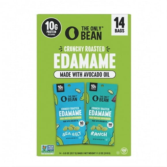 The Only Bean Edamame Beans, 0.8 oz., 14 pk.