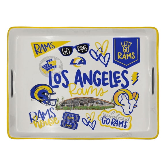 Los Angeles Rams Ceramic Serving Tray