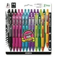 thumbnail image 2 of Zebra Z-Grip Ballpoint Pen, Retractable, Medium 1 mm, Assorted Artistic Ink and Barrel Colors, 24/Pack, 2 of 4