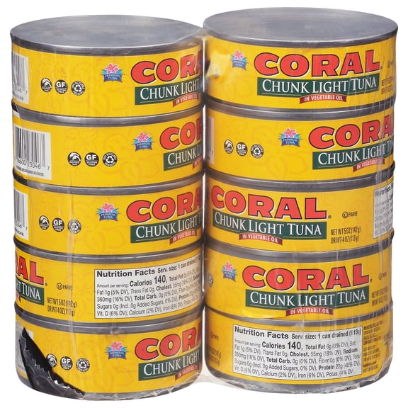 Coral Chunk Light Tuna in Oil 5 oz., 10 pk.
