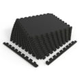 thumbnail image 5 of Norsk Reversible Foam Flooring, Black and Gray, 22.44" x 22.44" x .53", 12 Tiles (42 Sq. Ft. Coverage), 5 of 14