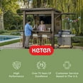 thumbnail image 16 of Keter 13.5' x 7.5' Signature Collection Resin Outdoor Bar Gazebo with Awning, 16 of 18