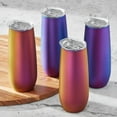 thumbnail image 4 of Member's Mark 14oz. Stainless Steel Insulated Flute Tumblers with Lids, 4 Pack, Choose Color, 4 of 5