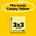 thumbnail image 2 of Post-it Super Sticky Notes, Canary Yellow, 3 in. x 3 in., 24 Pads, 2 of 9