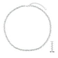 thumbnail image 3 of 925 Sterling  Silver Lab White Sapphire Tennis Necklace, 3 of 5