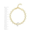 thumbnail image 3 of Neuhardt Cutout Heart Chain Bracelet in 18K Gold Vermeil, 3 of 7