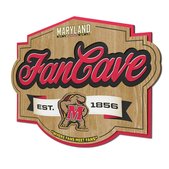 YouTheFan Maryland Terrapins 17"x12.5" 3D Multi-Layered Fan Cave Sign