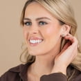 thumbnail image 5 of 2.46 CT.T.W. Emerald, Round, and Marquise Lab Created Diamond Earrings in 14K Gold, 5 of 7