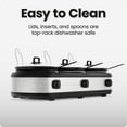 thumbnail image 6 of Chefman Stainless Steel Triple Slow Cooker & Buffet Server, 6 of 7