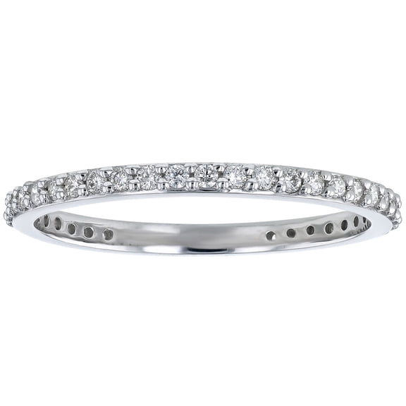 Round Cut Diamond Eternity Band in 14K Gold