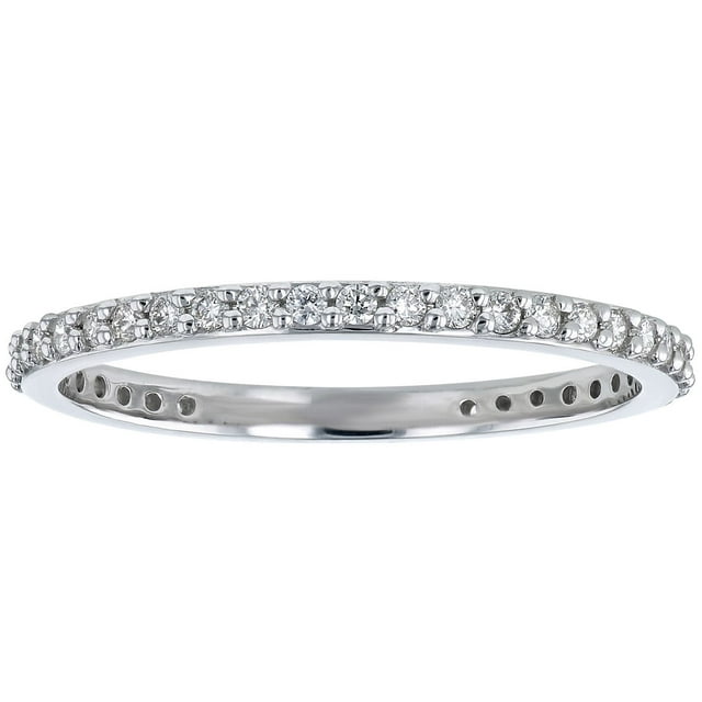 Round Cut Diamond Eternity Band in 14K Gold