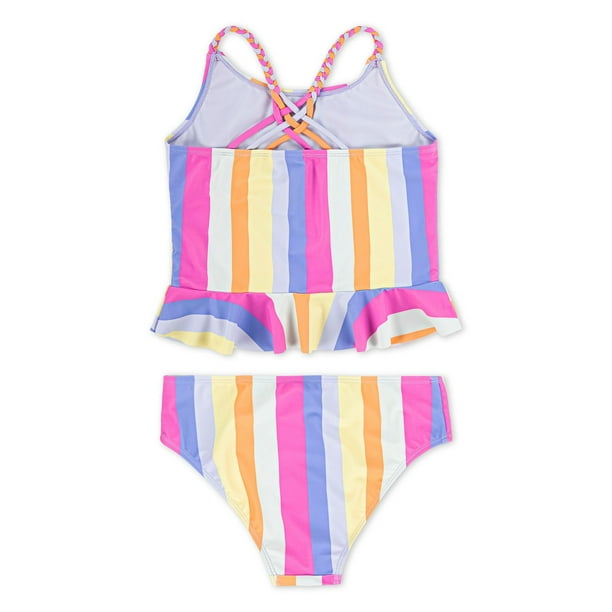 Hurley Girls 2-Piece Braided Ruffle Tankini Swim Set - Samsclub.com