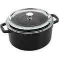 thumbnail image 4 of Staub Cast Iron 4-Quart Round Cocotte With Glass Lid, 4 of 5