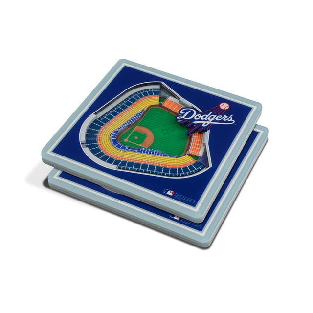 YouTheFan MLB 3D Stadium View Coasters, Assorted Teams