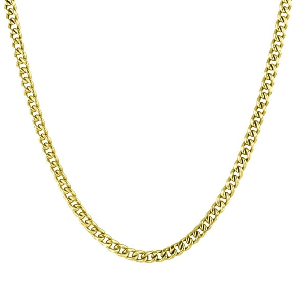 Open Curb Chain Necklace in 14K Gold