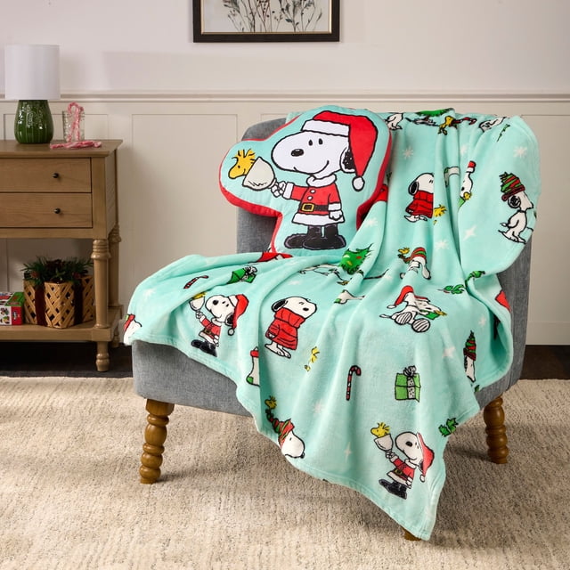 Licensed Character 2-Piece Kids Throw and Pillow Set