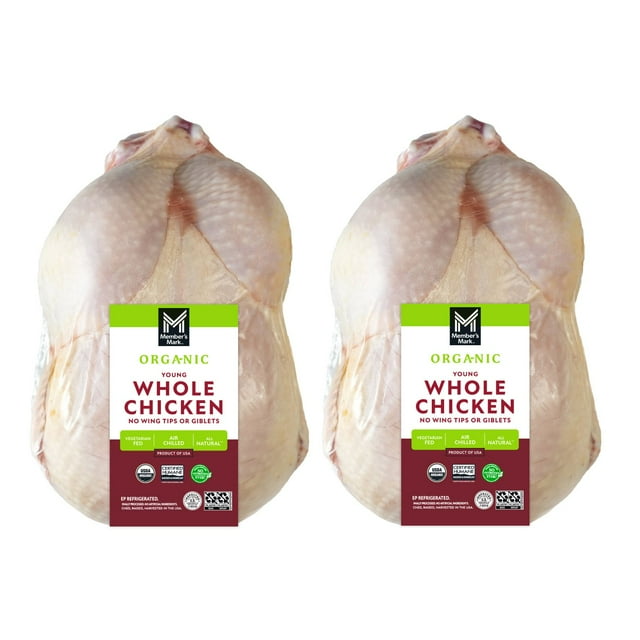 Member's Mark Organic Whole Chickens, priced per pound