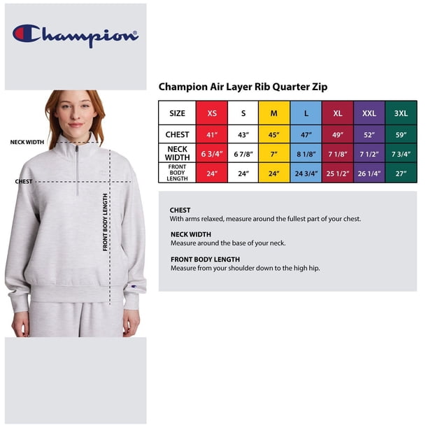 Champion Women's Air Layer Ribbed Quarter-Zip Pullover - Samsclub.com