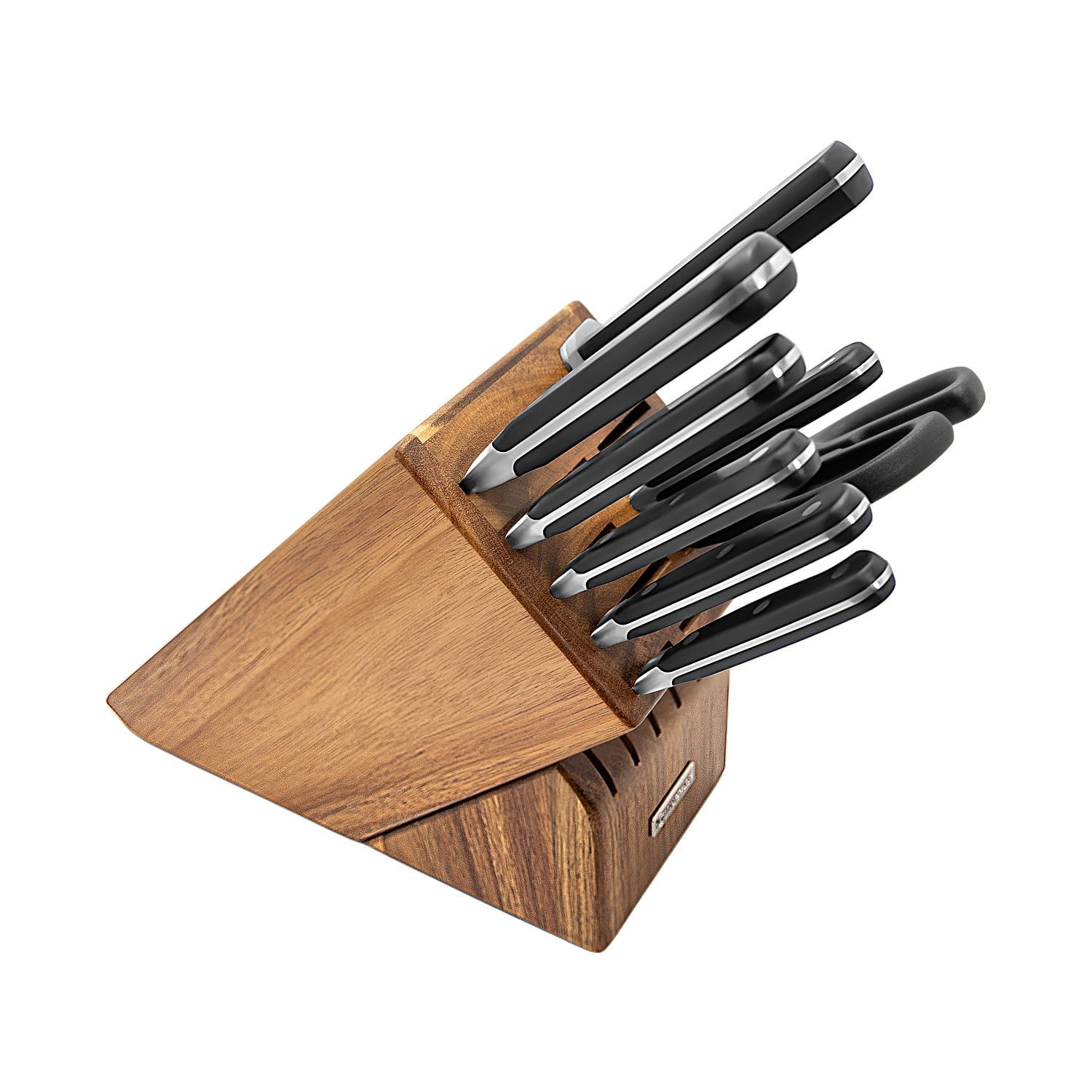 Wüsthof Classic 9-Piece Knife Block Set with Acacia Block