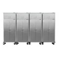 thumbnail image 1 of Seville Classics UltraHD 8-Piece Rolling Steel Garage Storage Cabinet With Stacker Set, 12 Feet Wide, 1 of 17