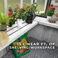 thumbnail image 9 of Backyard Discovery 9' x 6' Slant Roof Cedar Greenhouse in White - DIY, 9 of 13